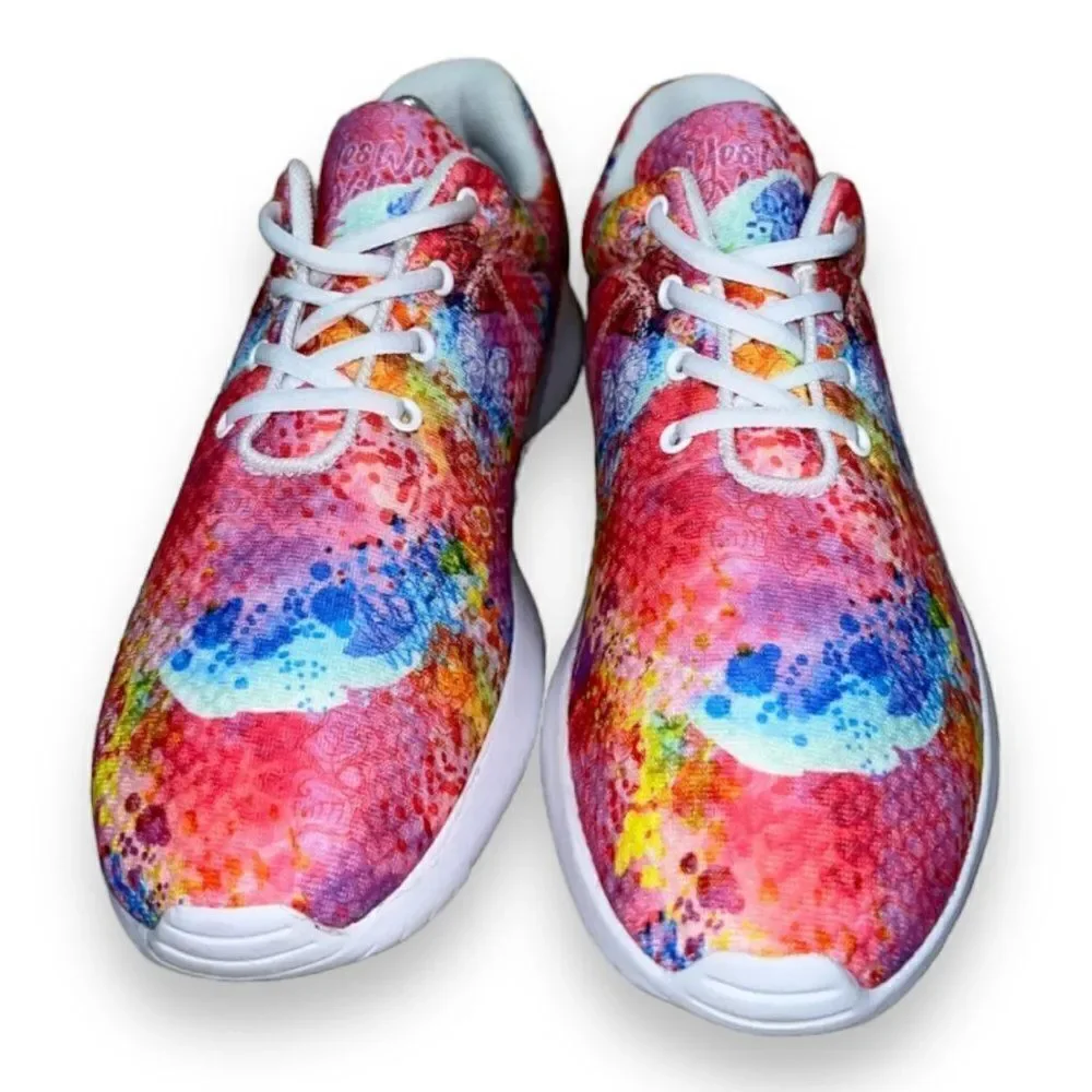 Yes‎ We Vibe Peace and Butterflies Pink Women's 9.5